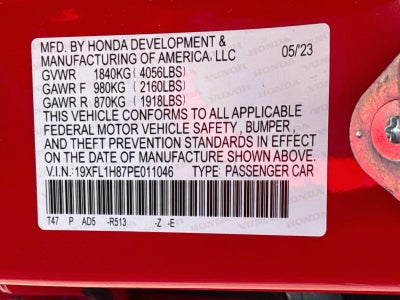 2023 Honda Civic Sport Touring
