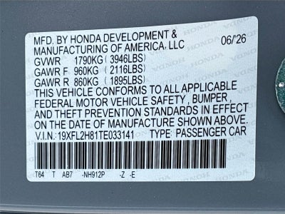2026 Honda Civic Sport