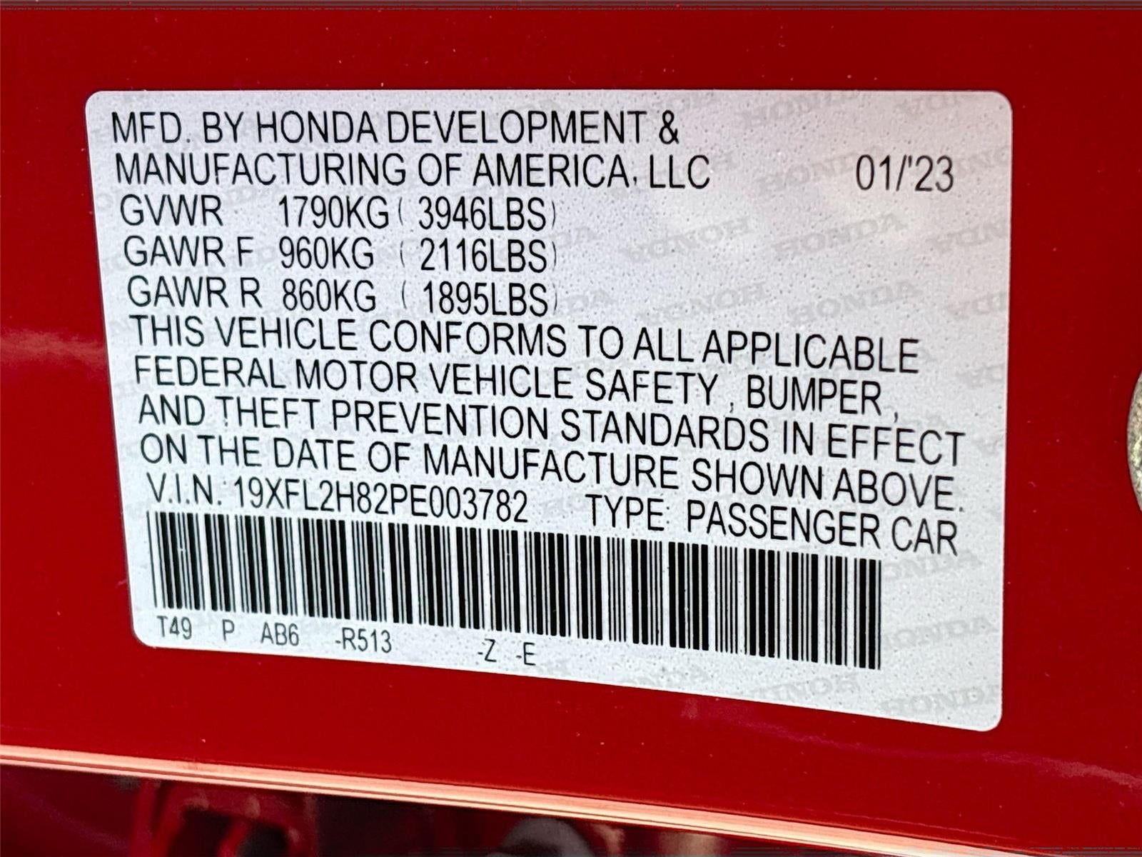 2023 Honda Civic Sport