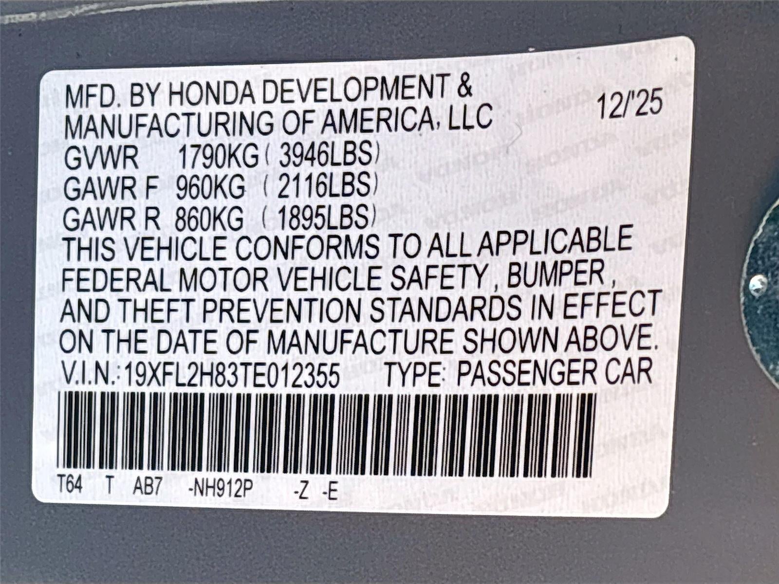 2026 Honda Civic Sport