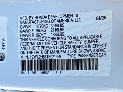 2026 Honda Civic Sport