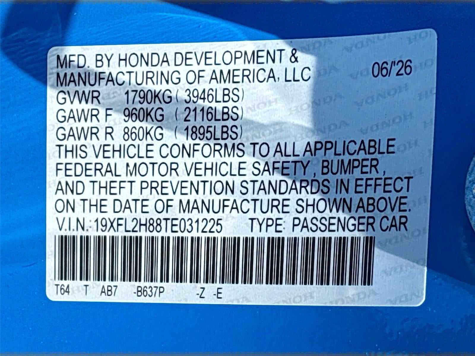 2026 Honda CIVIC SPORT Sport
