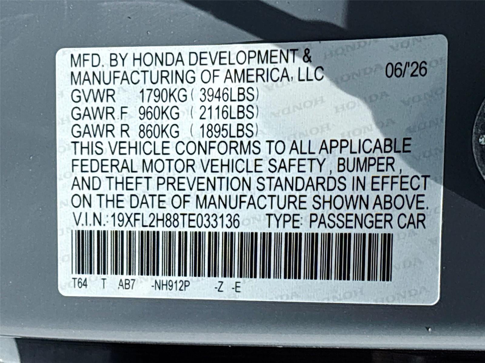 2026 Honda Civic Sport