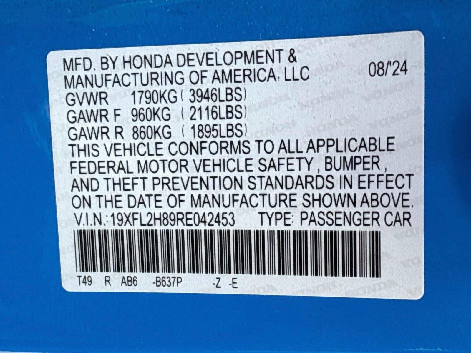 2024 Honda Civic Sport