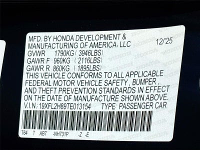 2026 Honda Civic Sport