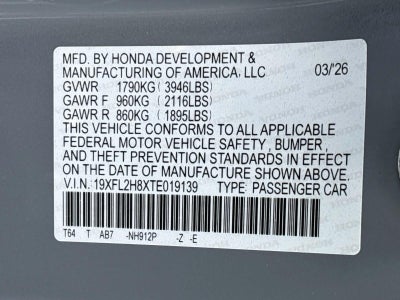 2026 Honda Civic Sport
