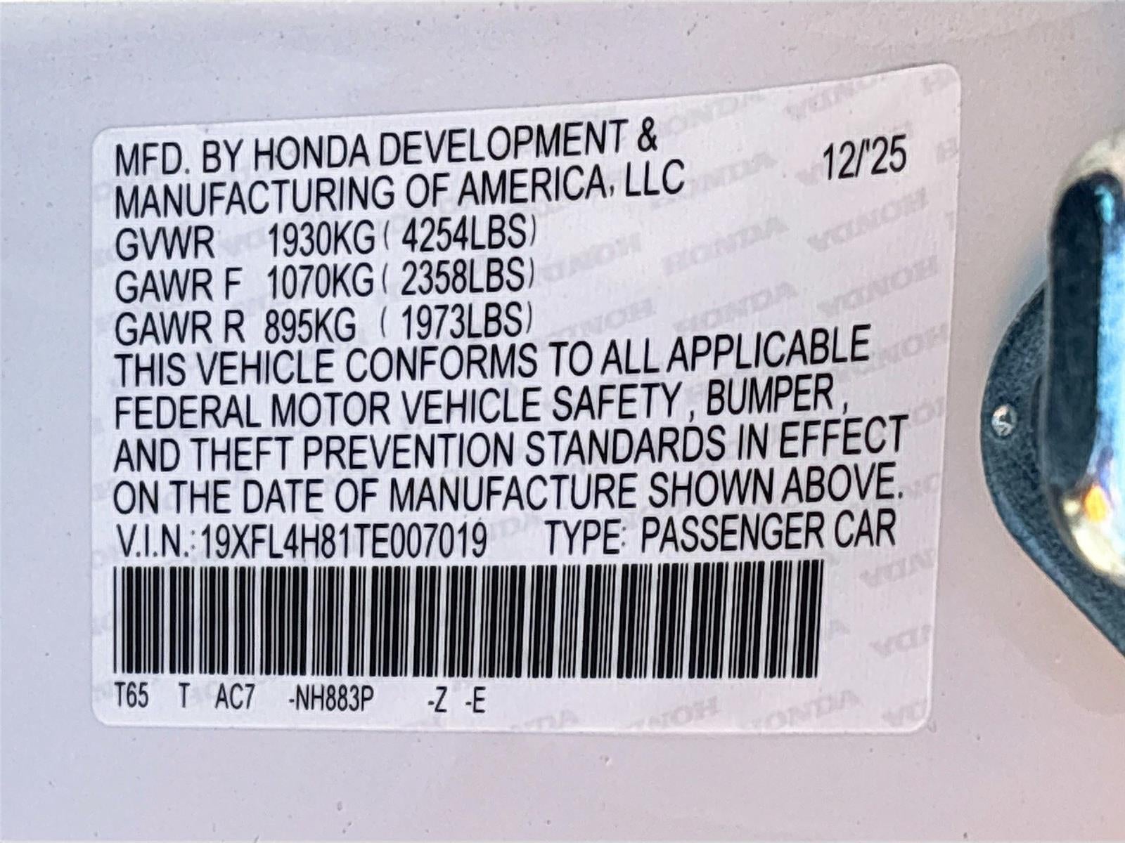 2026 Honda Civic Hybrid Sport