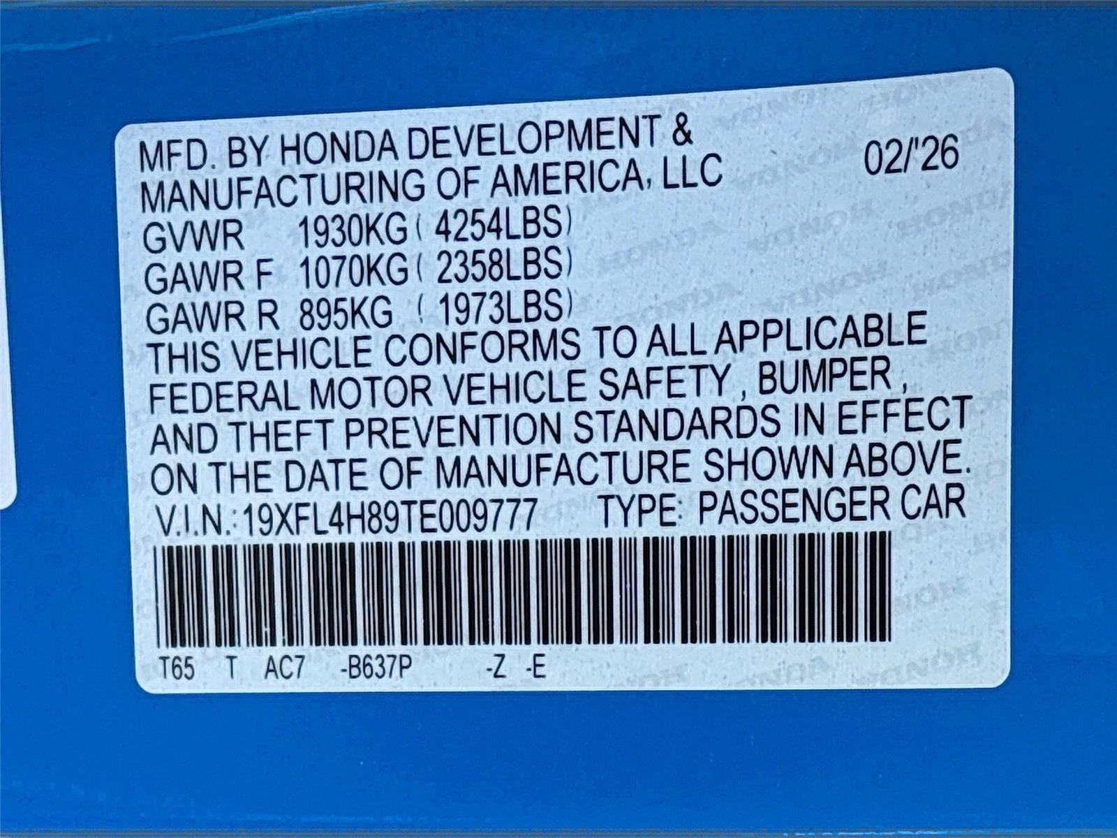 2026 Honda Civic Hybrid Sport