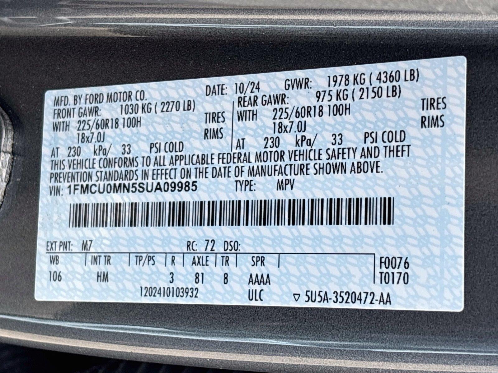 2025 Ford Escape ST-Line