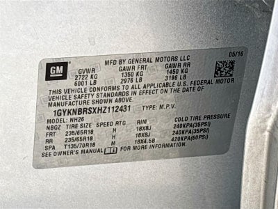 2017 Cadillac XT5 Luxury FWD