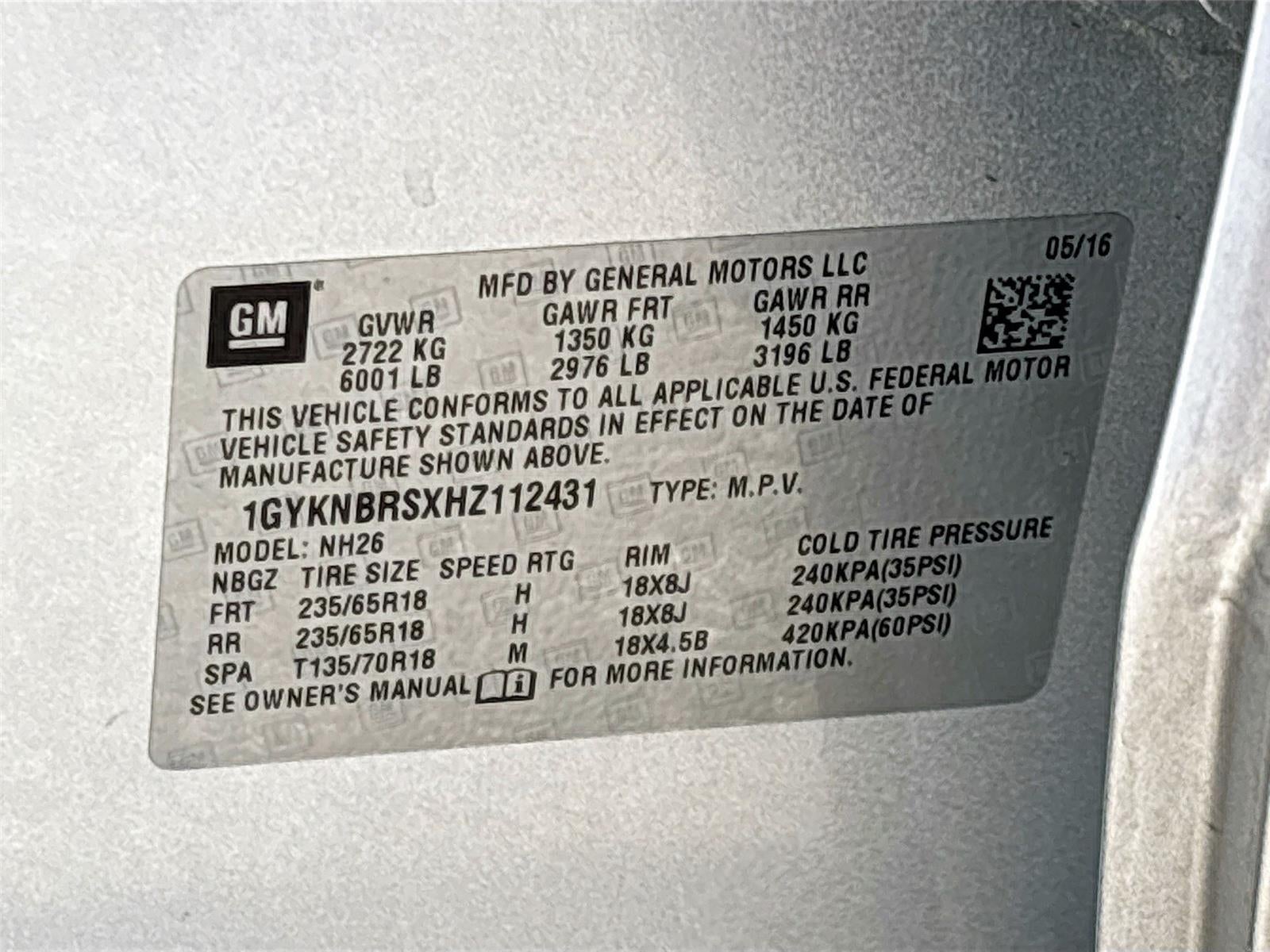 2017 Cadillac XT5 Luxury FWD