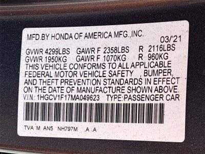 2021 Honda Accord Sedan LX