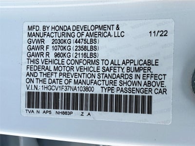 2022 Honda Accord Sport