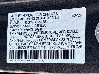2026 Honda Accord Sedan LX