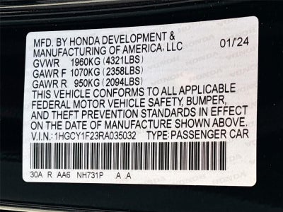 2024 Honda Accord Sedan LX