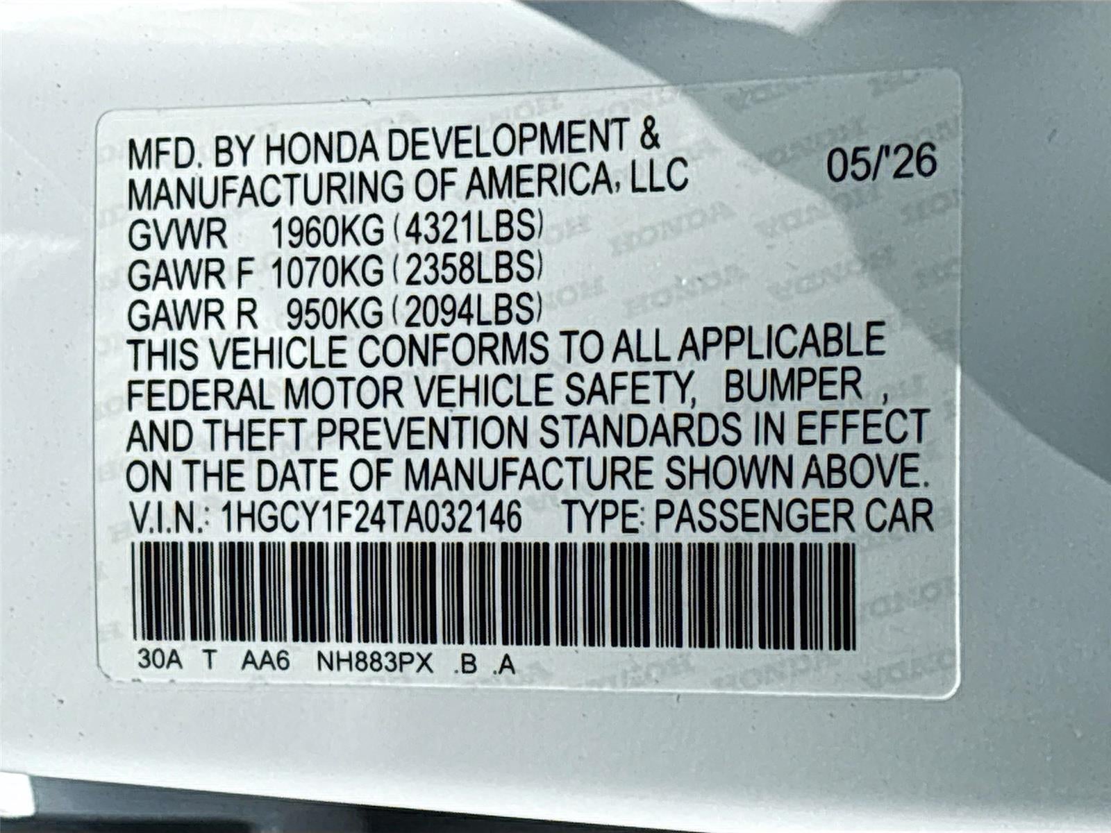 2026 Honda Accord Sedan LX