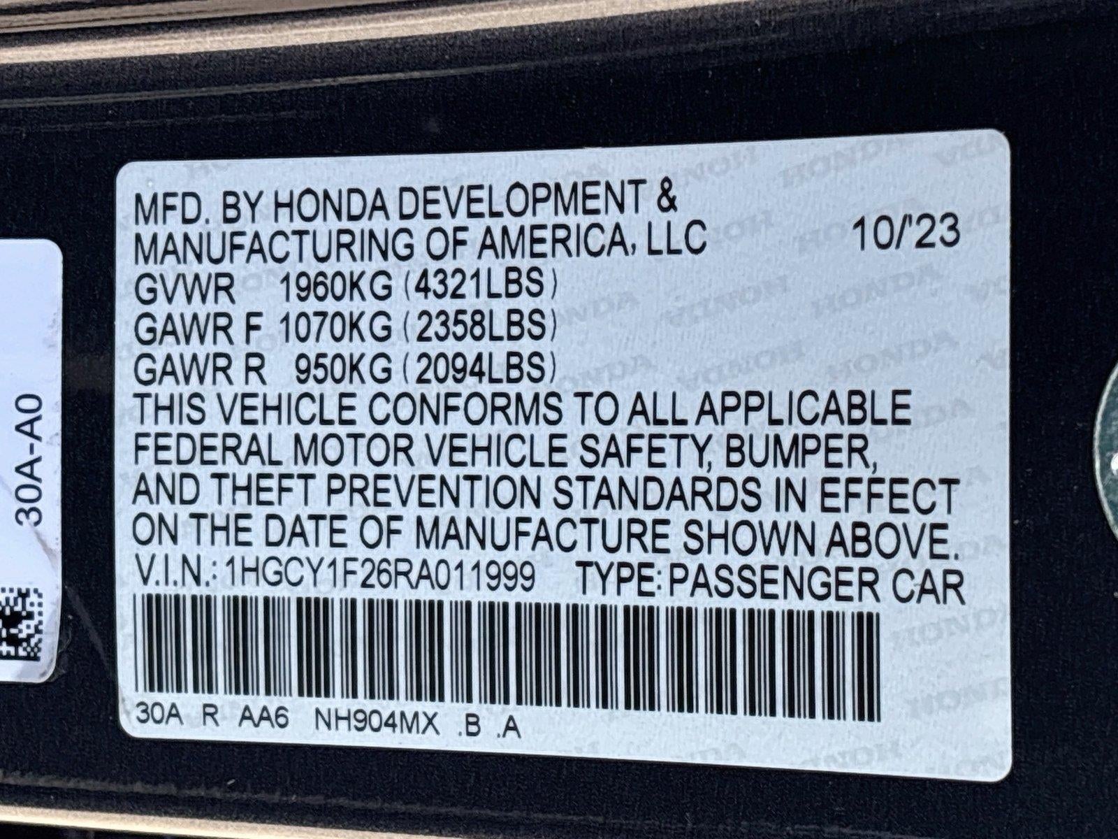 2024 Honda Accord Sedan LX