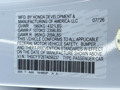 2026 Honda Accord Sedan LX