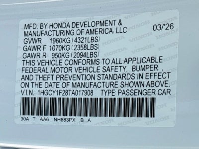 2026 Honda Accord Sedan LX