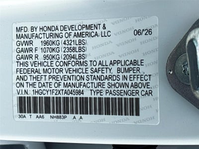 2026 Honda ACCORD LX LX