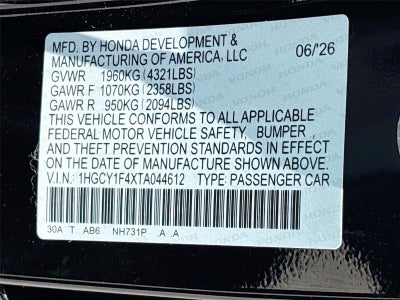 2026 Honda Accord Sedan SE