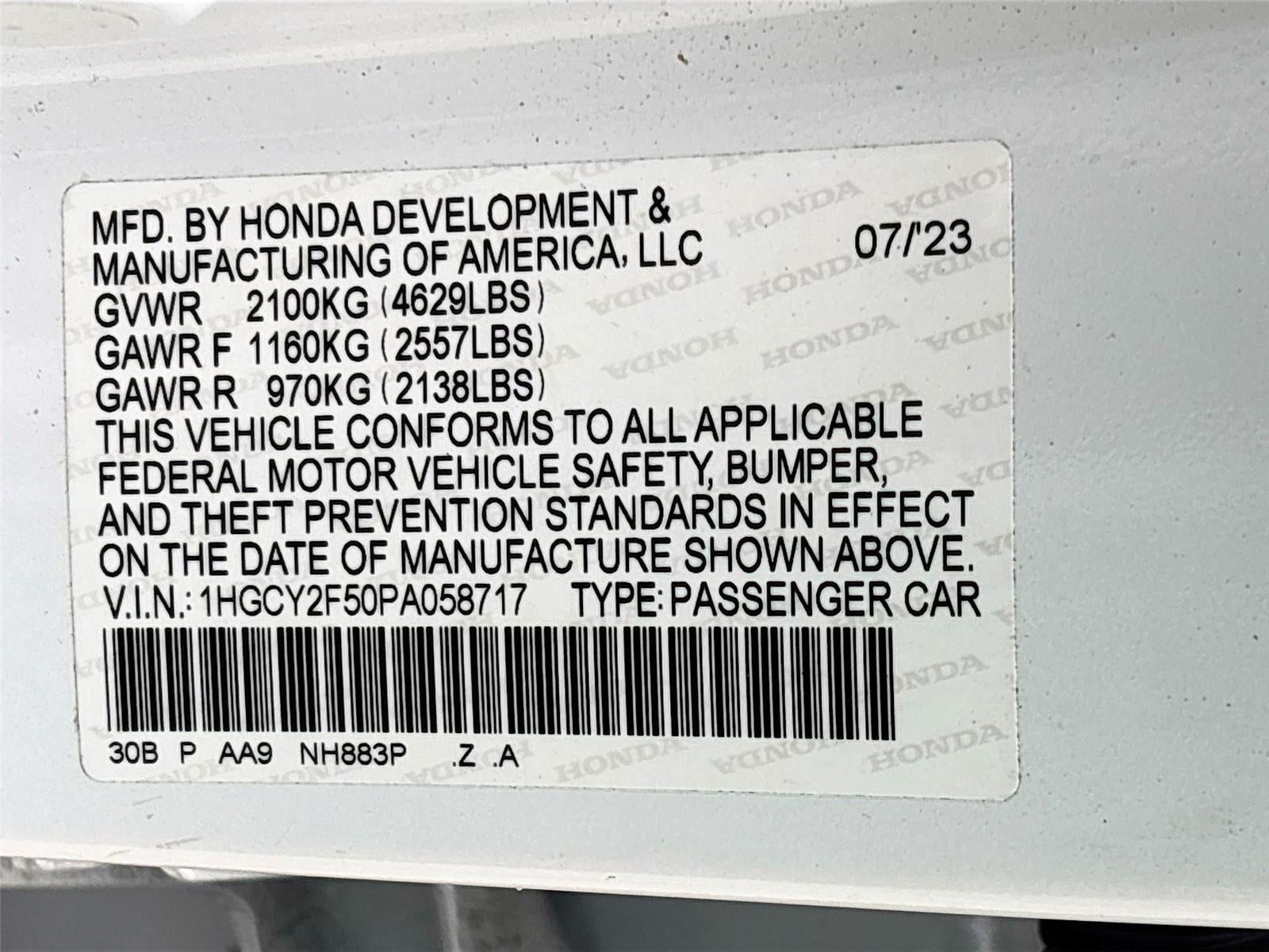 2023 Honda Accord Hybrid Sport