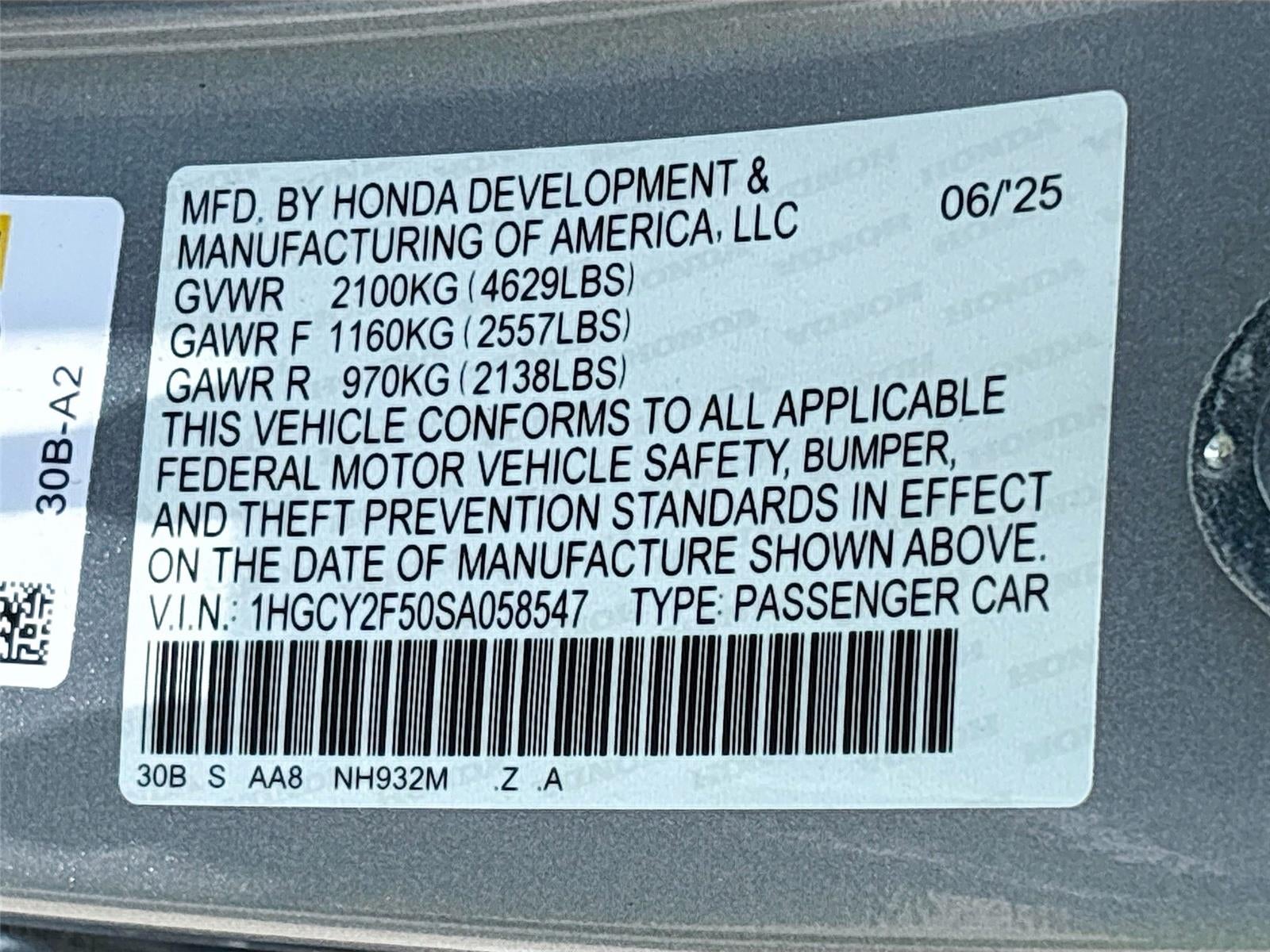 2025 Honda Accord Hybrid Sport