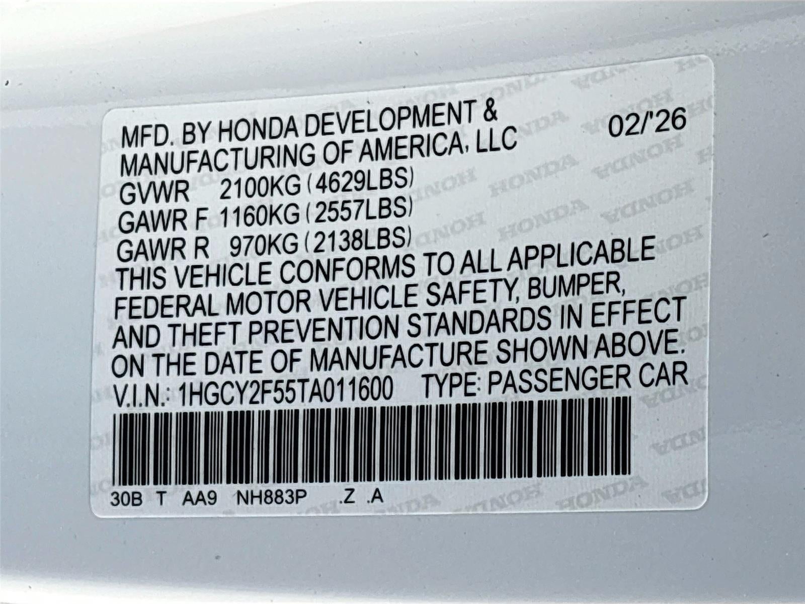 2026 Honda ACCORD HYBRID S Sport