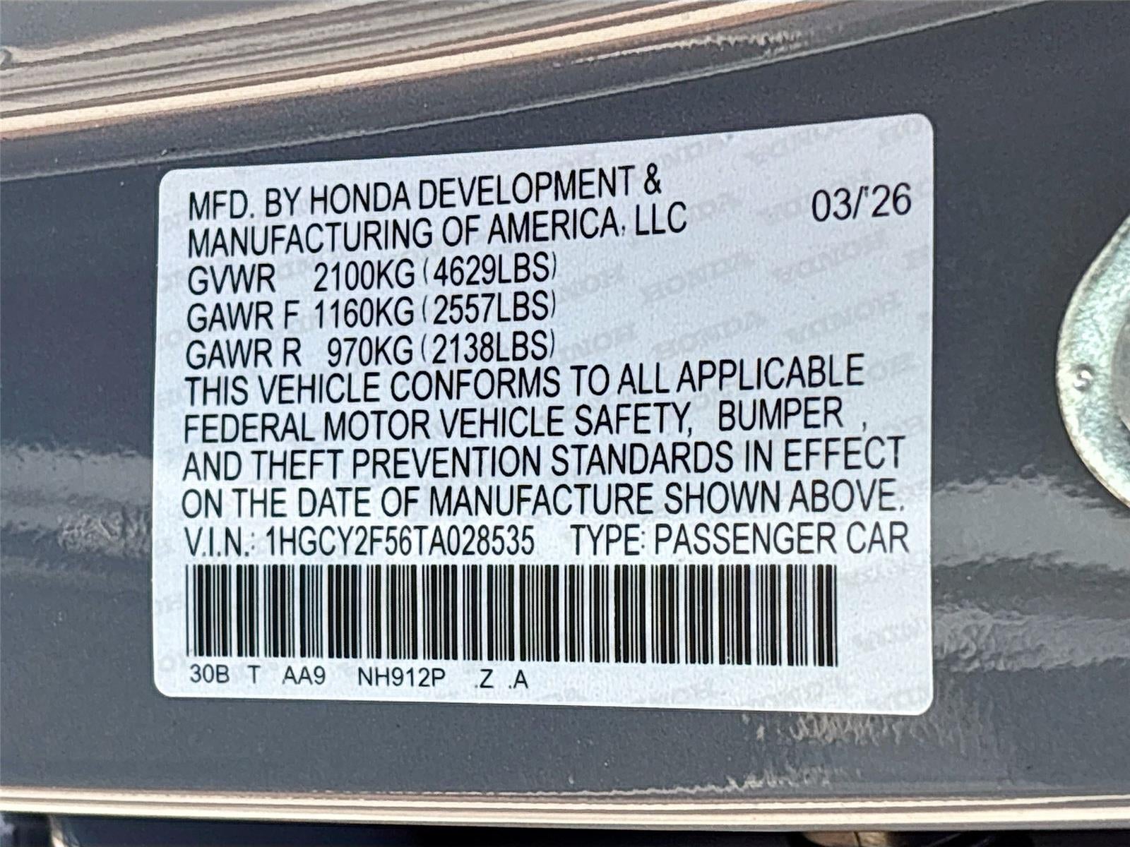 2026 Honda Accord Hybrid Sport