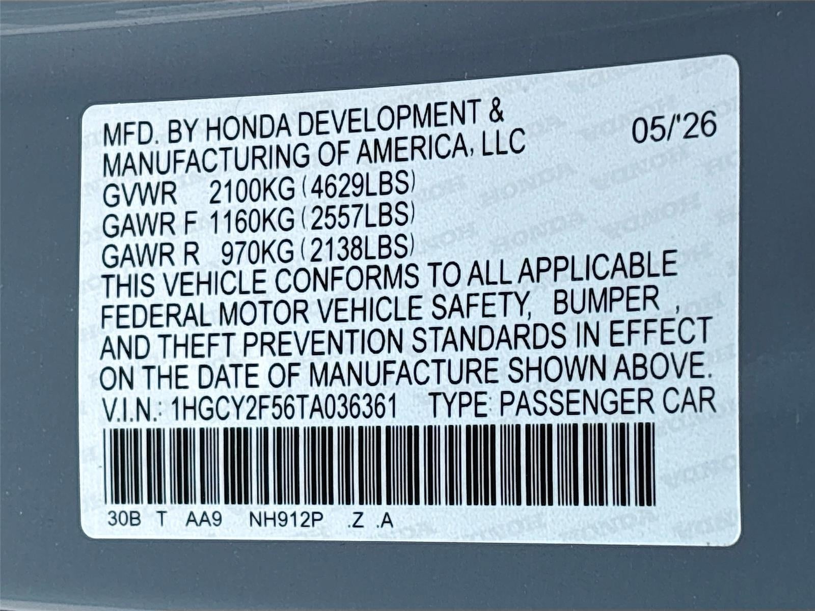 2026 Honda Accord Hybrid Sport