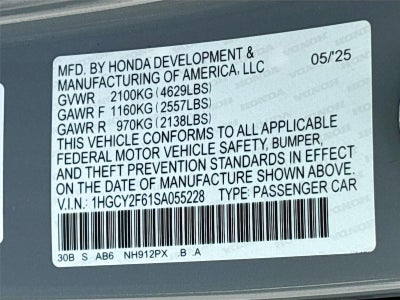 2025 Honda Accord Hybrid EX-L