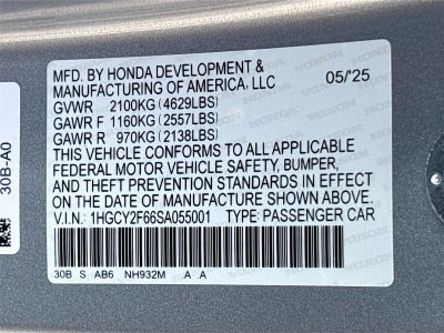 2025 Honda Accord Hybrid EX-L