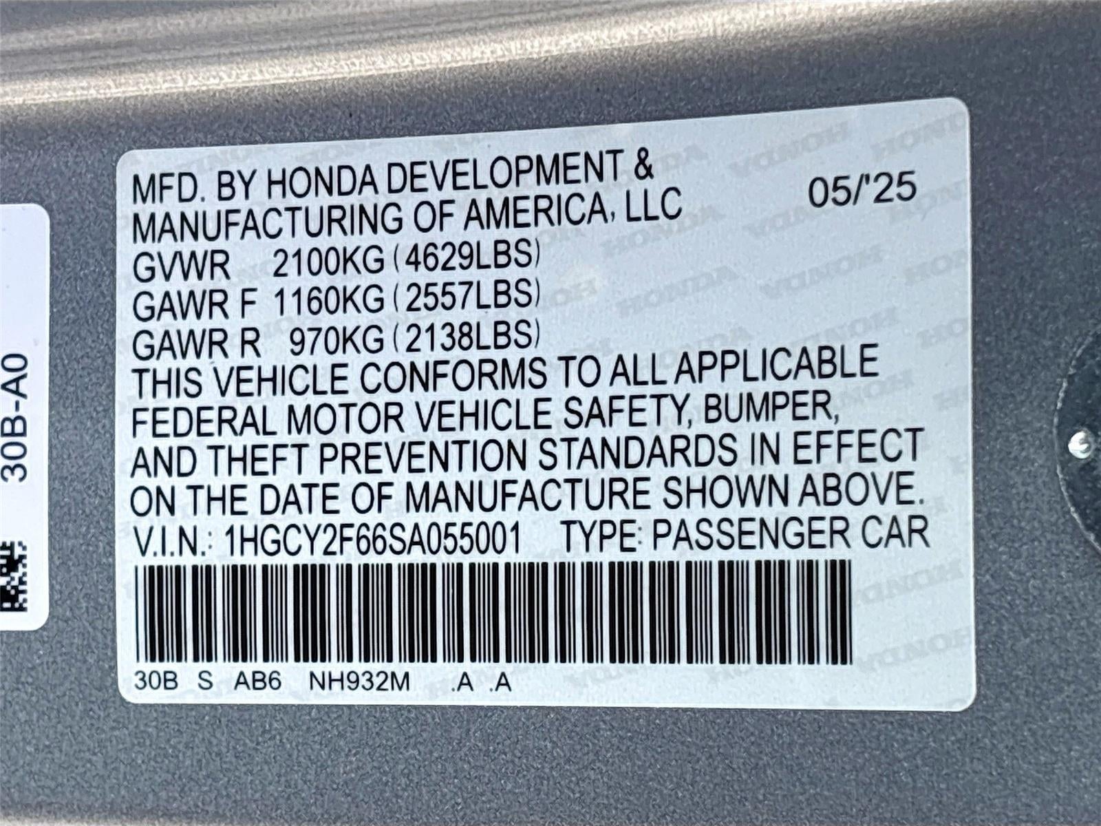 2025 Honda Accord Hybrid EX-L