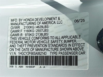 2025 Honda Accord Hybrid EX-L