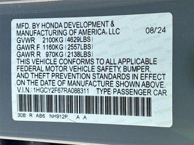 2024 Honda Accord Hybrid EX-L