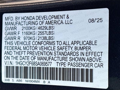 2025 Honda Accord Hybrid EX-L