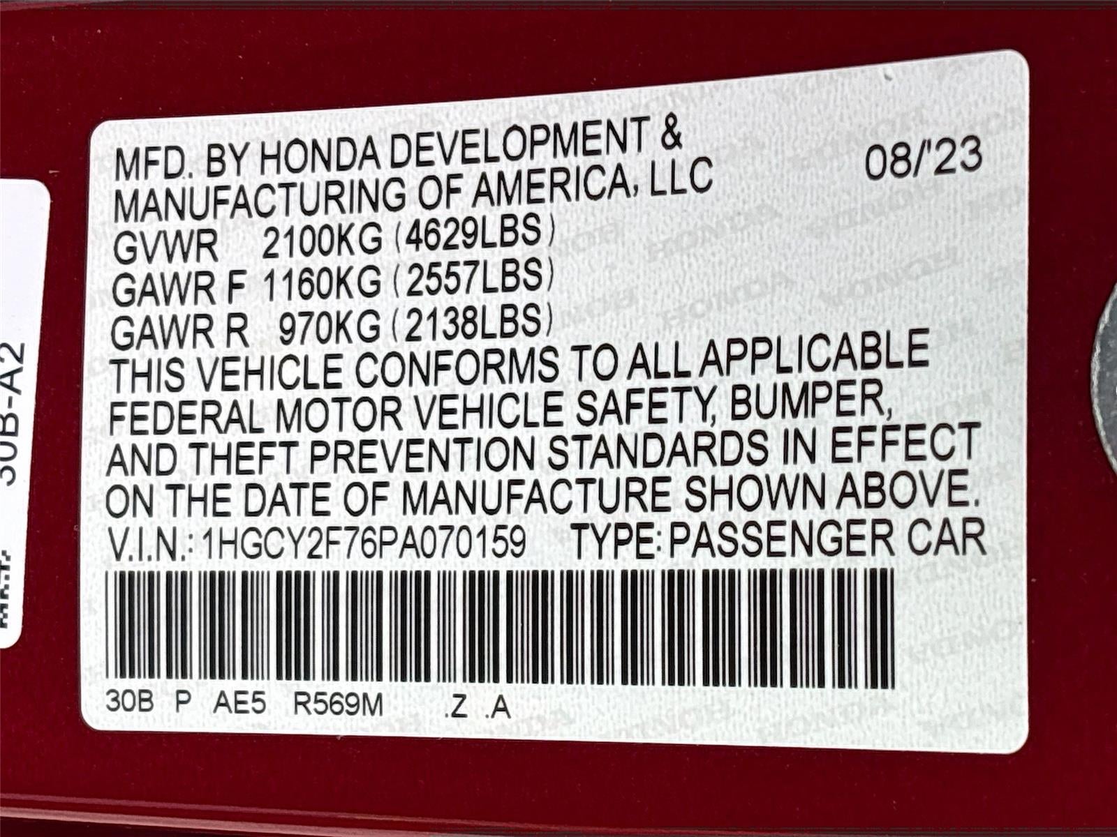 2023 Honda Accord Hybrid Sport-L