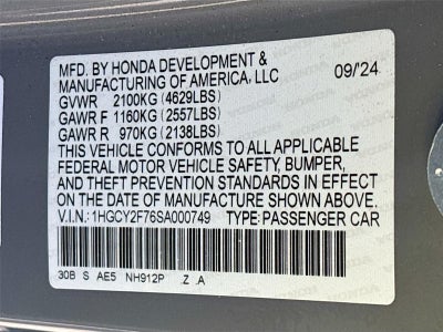 2025 Honda Accord Hybrid Sport-L