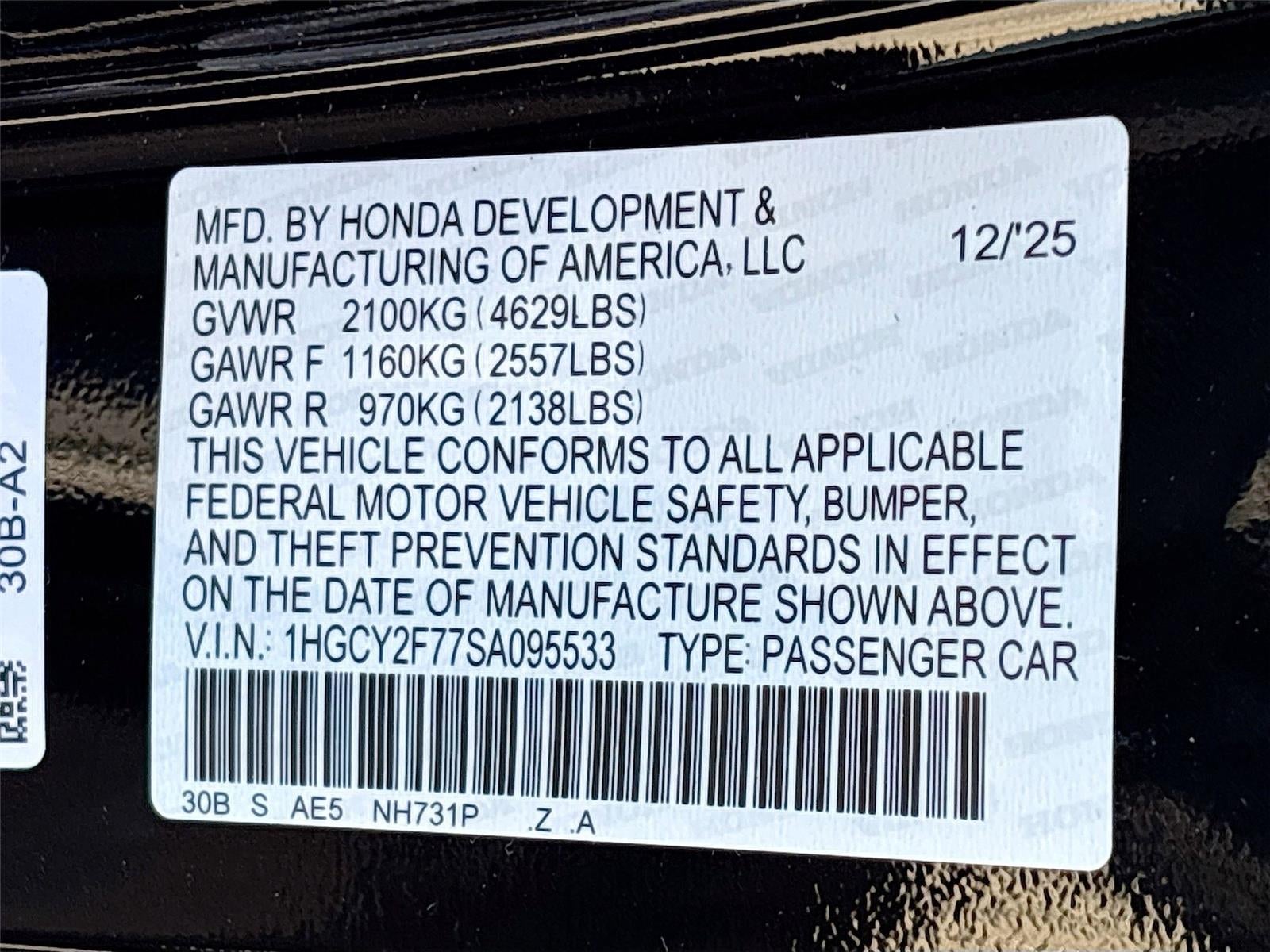 2025 Honda Accord Hybrid Sport-L