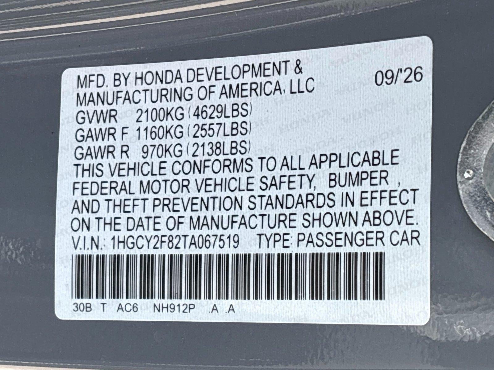 2026 Honda Accord Hybrid Touring