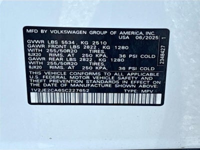 2025 Volkswagen Atlas Cross Sport 2.0T SE w/Technology
