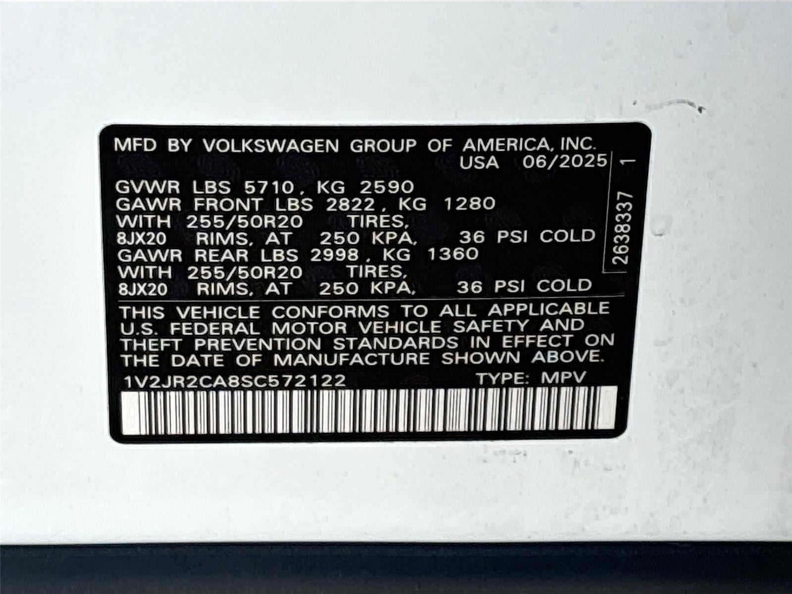 2025 Volkswagen Atlas 2.0T SE w/Technology