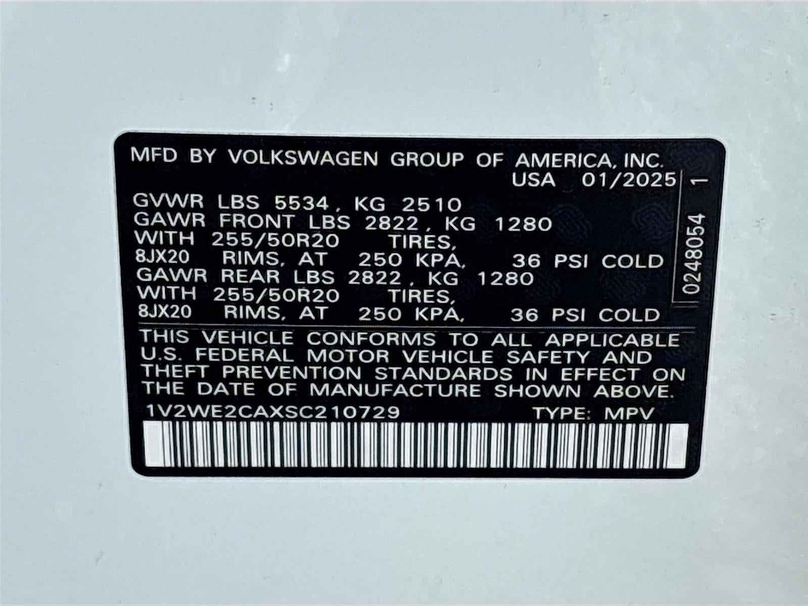 2025 Volkswagen Atlas Cross Sport 2.0T SE w/Technology