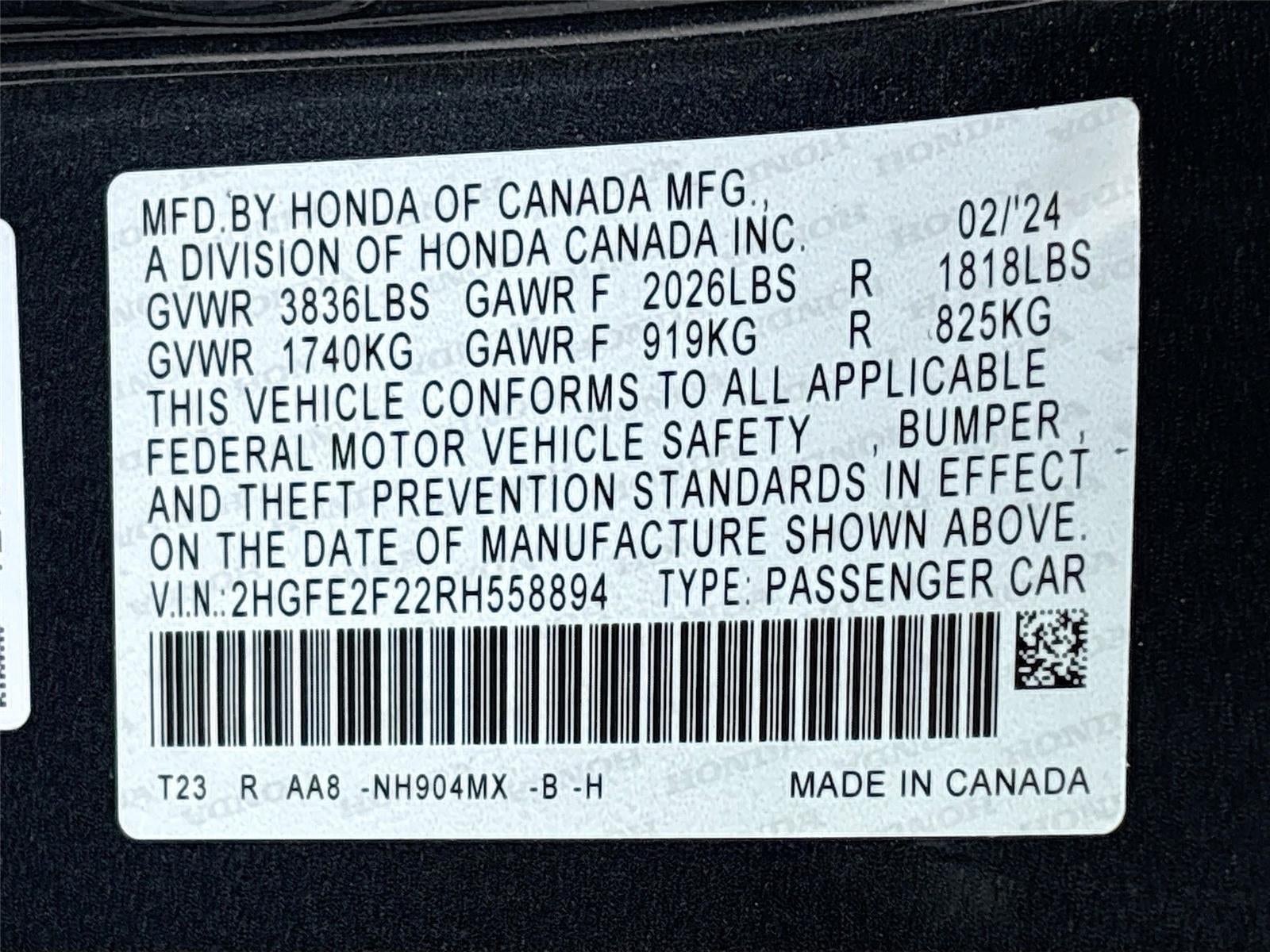 2024 Honda Civic Sedan LX