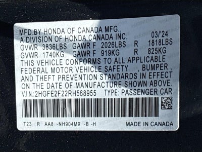2024 Honda Civic Sedan LX