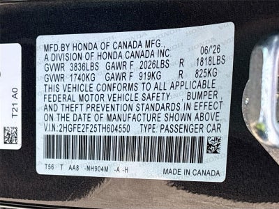 2026 Honda Civic Sedan LX