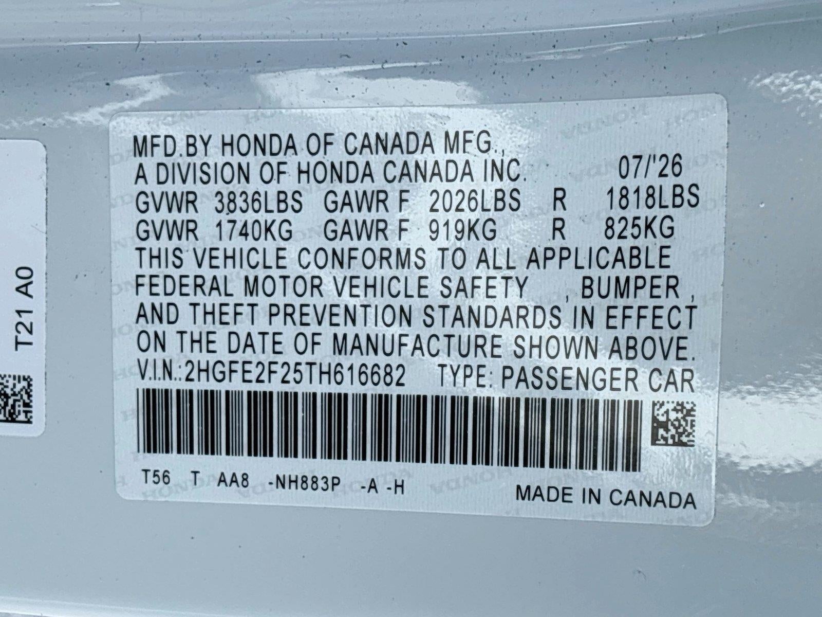 2026 Honda Civic Sedan LX