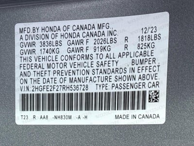 2024 Honda Civic Sedan LX