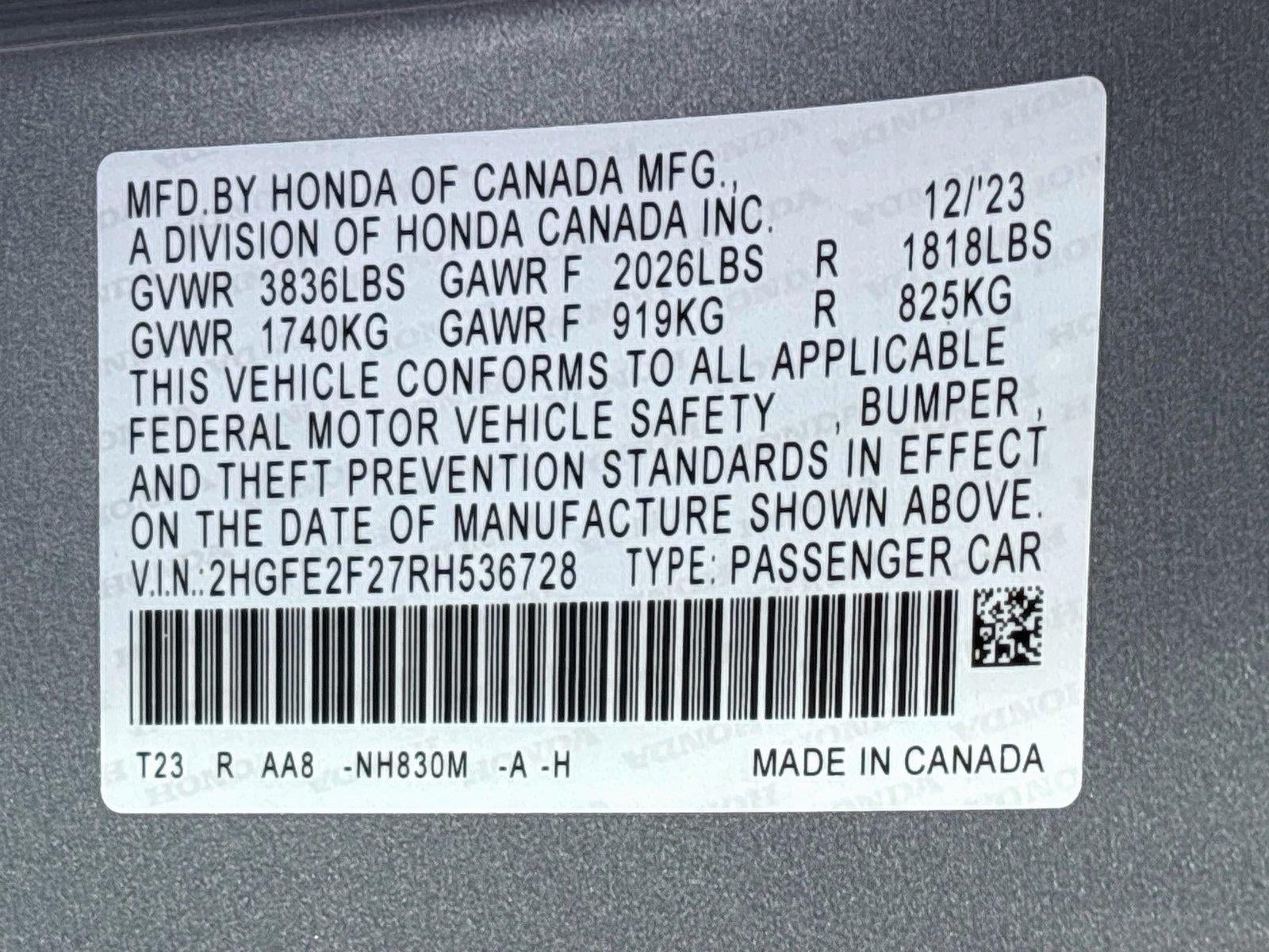 2024 Honda Civic Sedan LX