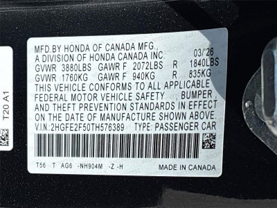 2026 Honda Civic Sport